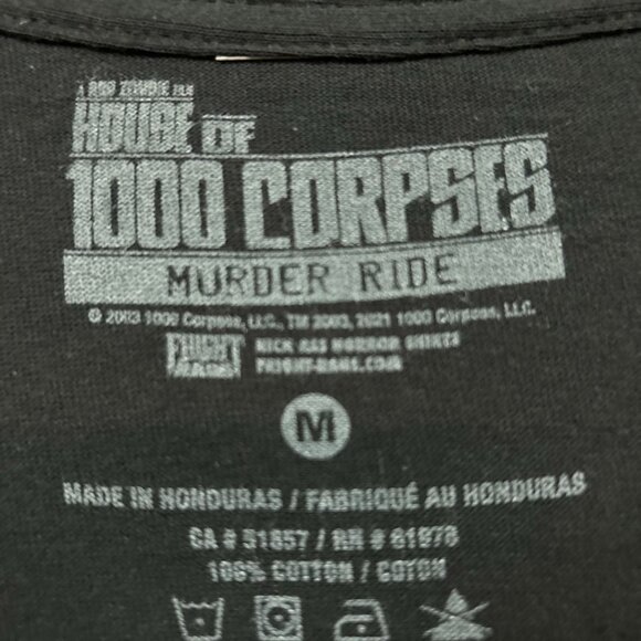 Rob Zombie's House of A Thousand Corpses Movie Poster Tshirt size medium - Picture 4 of 4
